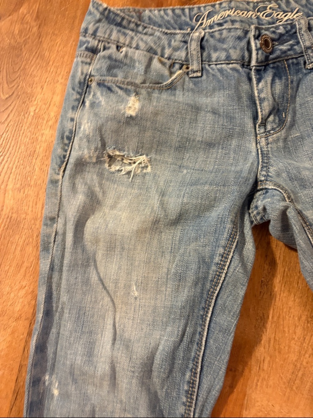 American Eagle 77 Strait Jeans size 0 Reg - Picture 2 of 9